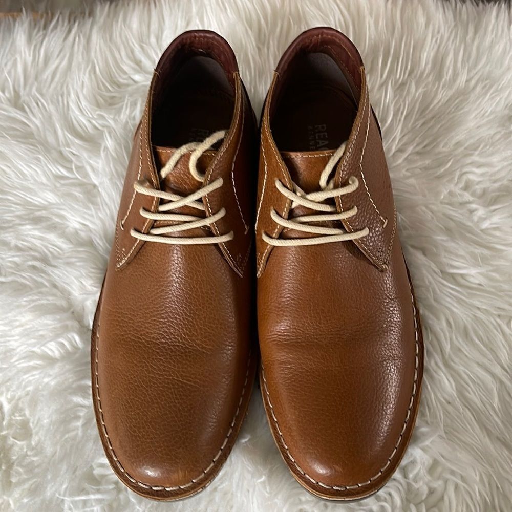 Reaction Kenneth Cole Brown Leather Derby Shoes